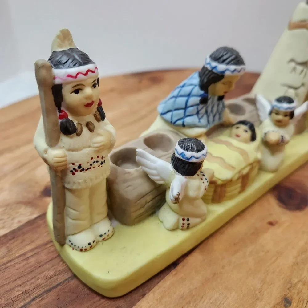 MSR Imports 1993 Native American Nativity Advent Candle Holder – Figurine
